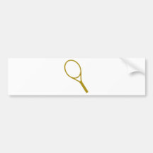 tennis racket bumper stickers