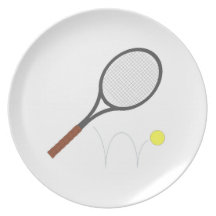 Tennis Racket Tennis Ball Plates