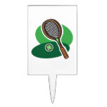 Tennis Racquet 2.png Rectangle Cake Picks