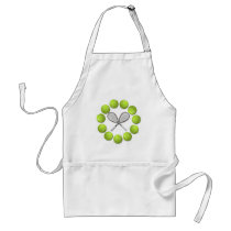 TENNIS RACQUET AND BALLS APRON