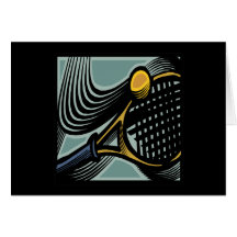 Tennis Racquet Card