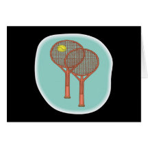 Tennis Racquets Greeting Card