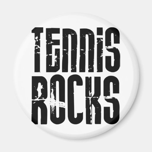 Tennis Rocks Refrigerator Magnet