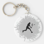 Tennis Scribble Style (Female) Keychain
