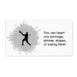 Tennis Scribble Style (Male) Shipping Label
