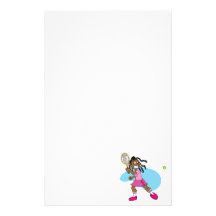 Tennis Star Customized Stationery