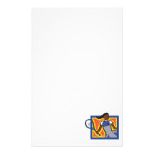 Tennis Team Stationery Paper