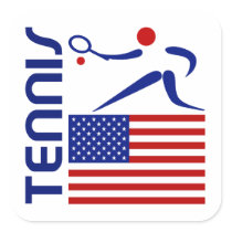 Tennis, United States Stickers