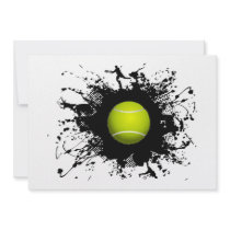 Tennis Urban Style Personalized Announcements