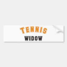 Tennis Widow Bumper Sticker