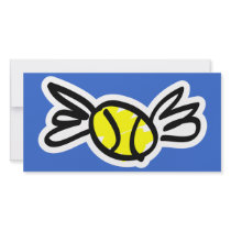 tennis-wings customized photo card