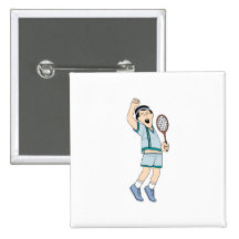 Tennis Winner Pinback Button