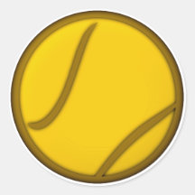 Tennisball tennis ball sticker