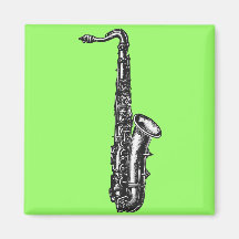 Tenor Saxophone Fridge Magnet