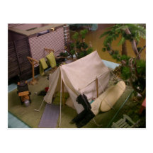 tent post card