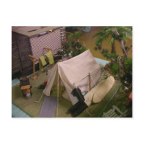 tent post card