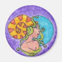 Tentacle Girl Magnet