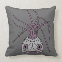 Tentacle Head Throw Pillow