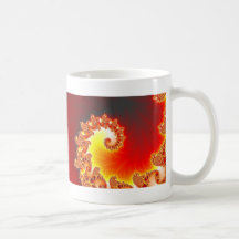 Tentacule flamboyante - art de fractale tasse à café
