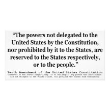 Tenth Amendment to the United States Constitution Photo Print