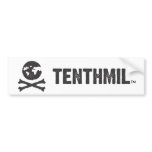 Tenthmil Bumper Sticker bumper stickers