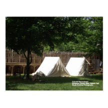 Tents at Sycamore Shoals State Historic Park Postcard
