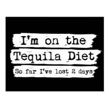 Tequila Diet Postcard