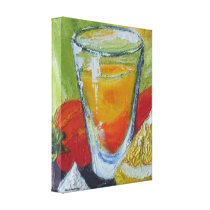 Tequila Shot & Red Chile Pepper Canvas Prints