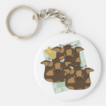 Teriyaki Moo Moo Dumplings Platter Keychains
