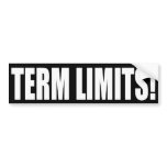 Term Limits NOW! Bumper Sticker