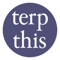 Terp This Round Dark Sticker