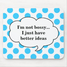 Terquoise Pokadot Mousepad - Bossy
