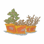 Terra Cotta Pots with Herbs embroidered shirts