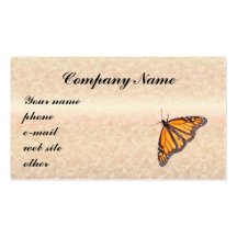 Terra Cotta w/Butterfly ~ biz card Business Card Template