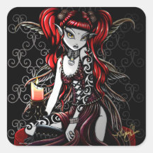 "Terra" Gothic Tribal Tattoo Fire Fairy Stickers