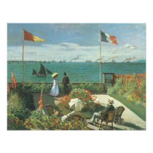 Terrace at the Seaside, Saint Adresse Claude Monet Invitation