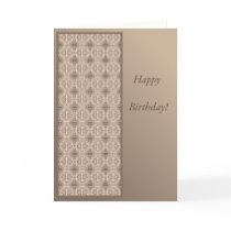 Terrace Ocean Villa Birthday Card cards