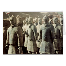 Terracotta Army, Qin Dynasty, 210 BC; warriors Card