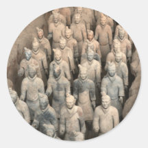Terracotta Army Round Stickers