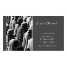 Terracotta Warriors Xian Photo Profile Card / Business Cards