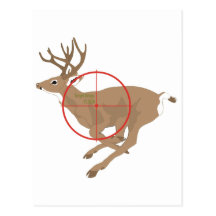 Terrain de chasse heureux cartes postales