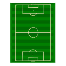 Terrain de football carte postale