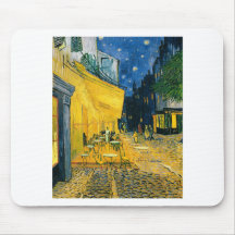 Terrasse de café, Place du Forum, Arles, 1888 Tapis De Souris