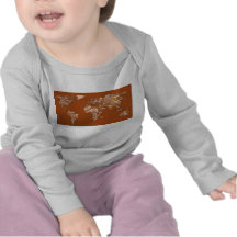 Terre brune orange t-shirts