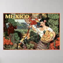 terre du Mexique de splendeur tropicale Poster