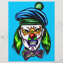 Terrible Evil Clown Full Color Flyer