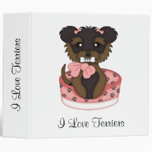 Terrier Pup (Girl) Binder