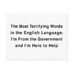 Terrifying Government Post Card