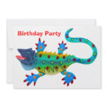 Terror Lizard Birthday Party Custom Invites