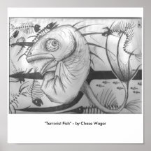 "Terrorist Fish" Posters